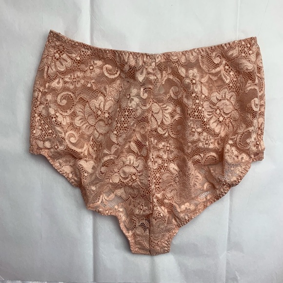 PINK LACE HIGH WAISTED PANTY - Picture 6 of 6